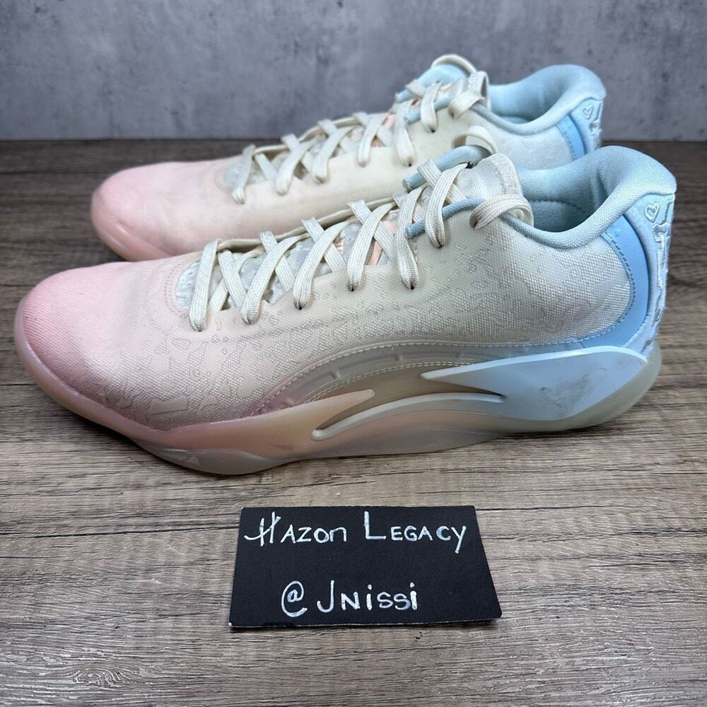 Nike Jordan~Men’s~ Zion 3 Pink/Blue/ Ivory Basketball Shoes~Size 9.5